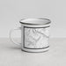 Left View Custom Montpelier Vermont Map Enamel Mug in Classic