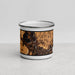 Front View Custom Montpelier Vermont Map Enamel Mug in Ember