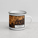 Right View Custom Montpelier Vermont Map Enamel Mug in Ember