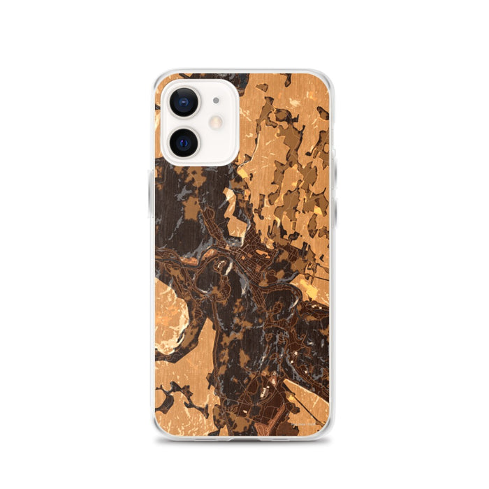Custom Montpelier Vermont Map iPhone 12 Phone Case in Ember