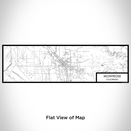 Flat View of Map Custom Montrose Colorado Map Enamel Mug in Classic