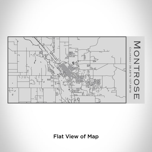 Rendered View of Montrose Colorado Map Engraving on 17oz Stainless Steel Insulated Cola Bottle