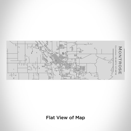 Rendered View of Montrose Colorado Map Engraving on 10oz Stainless Steel Insulated Cup with Sipping Lid