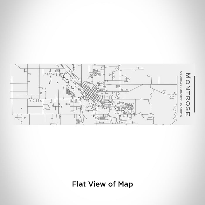Rendered View of Montrose Colorado Map Engraving on 10oz Stainless Steel Insulated Cup with Sliding Lid in White