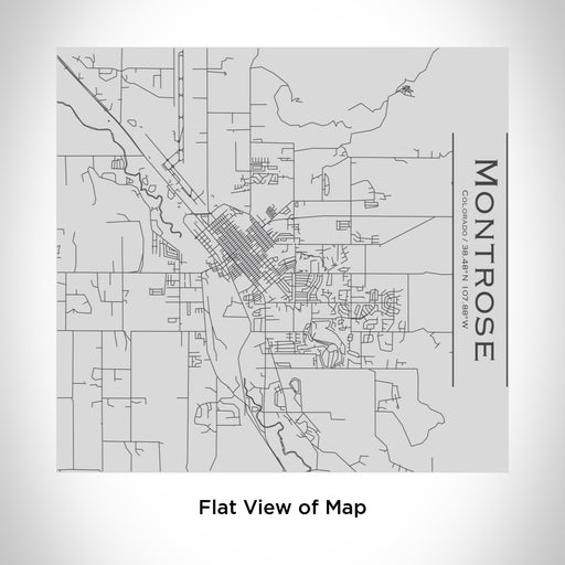 Rendered View of Montrose Colorado Map Engraving on 17oz Stainless Steel Insulated Tumbler