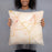 Person holding 18x18 Custom Montrose Colorado Map Throw Pillow in Watercolor