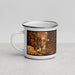 Left View Custom Moore Oklahoma Map Enamel Mug in Ember