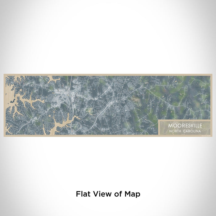Flat View of Map Custom Mooresville North Carolina Map Enamel Mug in Afternoon