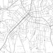 Mooresville North Carolina Map Print in Classic Style Zoomed In Close Up Showing Details