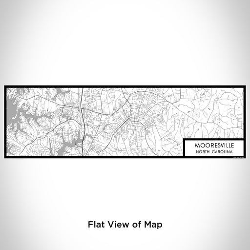 Flat View of Map Custom Mooresville North Carolina Map Enamel Mug in Classic