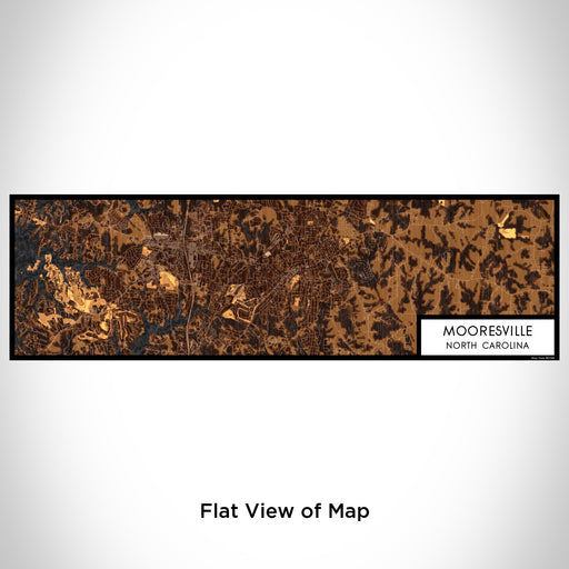 Flat View of Map Custom Mooresville North Carolina Map Enamel Mug in Ember