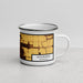 Right View Custom Moorhead Minnesota Map Enamel Mug in Ember