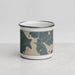 Front View Custom Mooselookmeguntic Maine Map Enamel Mug in Afternoon