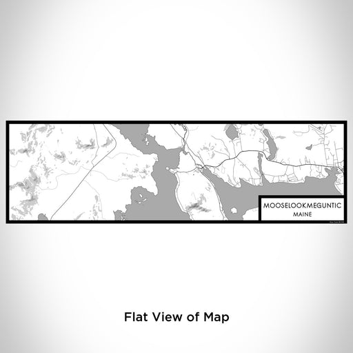 Flat View of Map Custom Mooselookmeguntic Maine Map Enamel Mug in Classic