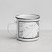 Left View Custom Mooselookmeguntic Maine Map Enamel Mug in Classic