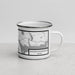Right View Custom Mooselookmeguntic Maine Map Enamel Mug in Classic