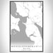Mooselookmeguntic Maine Map Print Portrait Orientation in Classic Style With Shaded Background