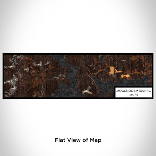 Flat View of Map Custom Mooselookmeguntic Maine Map Enamel Mug in Ember