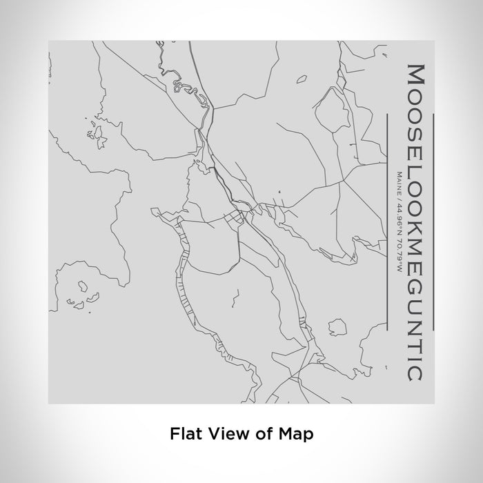 Rendered View of Mooselookmeguntic Maine Map Engraving on 17oz Stainless Steel Insulated Tumbler