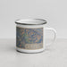Right View Custom Moraga California Map Enamel Mug in Afternoon