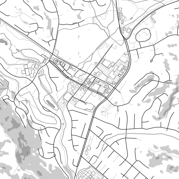 Moraga California Map Print in Classic Style Zoomed In Close Up Showing Details