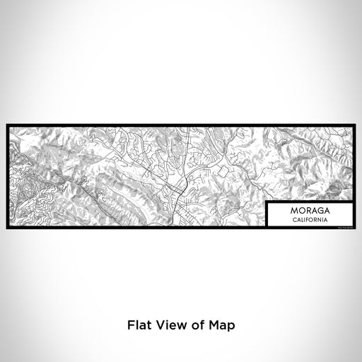 Flat View of Map Custom Moraga California Map Enamel Mug in Classic