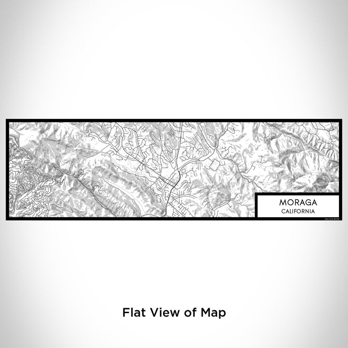 Flat View of Map Custom Moraga California Map Enamel Mug in Classic