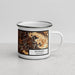Right View Custom Moraga California Map Enamel Mug in Ember