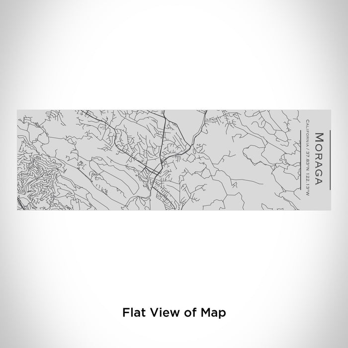 Rendered View of Moraga California Map Engraving on 10oz Stainless Steel Insulated Cup with Sipping Lid