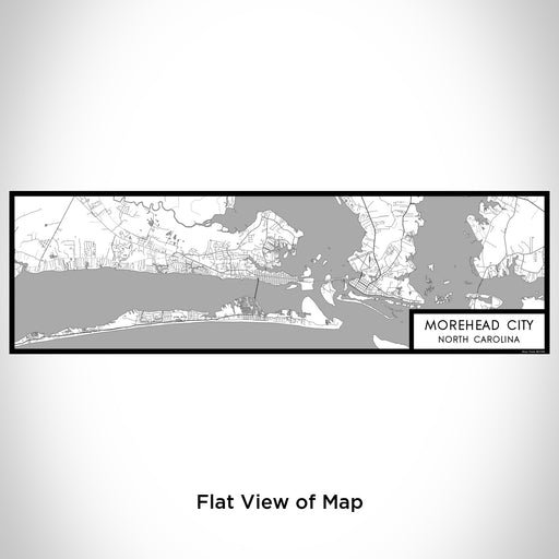 Flat View of Map Custom Morehead City North Carolina Map Enamel Mug in Classic