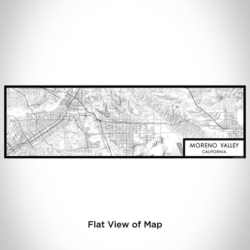 Flat View of Map Custom Moreno Valley California Map Enamel Mug in Classic
