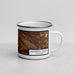 Right View Custom Moreno Valley California Map Enamel Mug in Ember