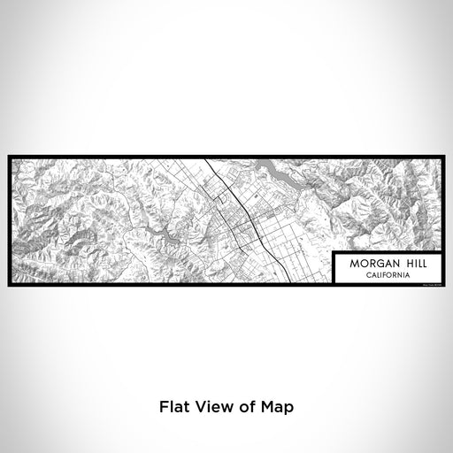 Flat View of Map Custom Morgan Hill California Map Enamel Mug in Classic