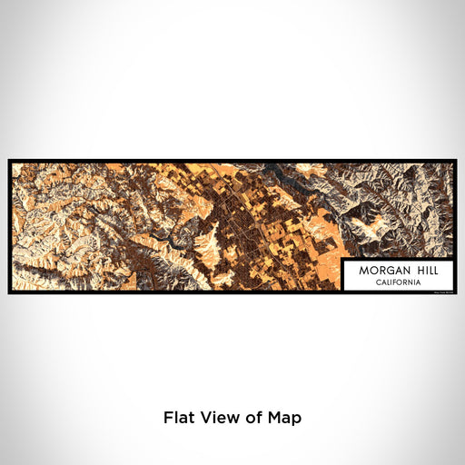Flat View of Map Custom Morgan Hill California Map Enamel Mug in Ember