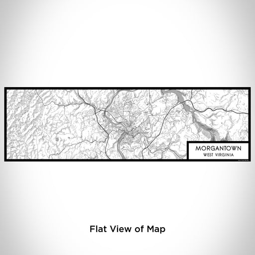 Flat View of Map Custom Morgantown West Virginia Map Enamel Mug in Classic