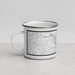 Left View Custom Morgantown West Virginia Map Enamel Mug in Classic