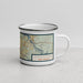 Right View Custom Morgantown West Virginia Map Enamel Mug in Woodblock