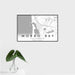 16x24 Morro Bay California Map Print Landscape Orientation in Classic Style With Tropical Plant Leaves in Water