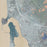 Morro Bay California Map Print in Afternoon Style Zoomed In Close Up Showing Details