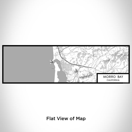 Flat View of Map Custom Morro Bay California Map Enamel Mug in Classic
