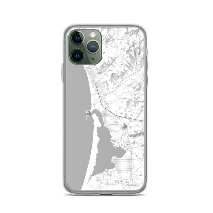 Custom iPhone 11 Pro Morro Bay California Map Phone Case in Classic