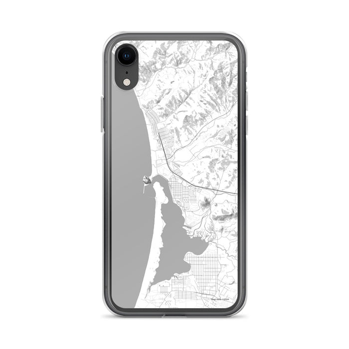 Custom iPhone XR Morro Bay California Map Phone Case in Classic