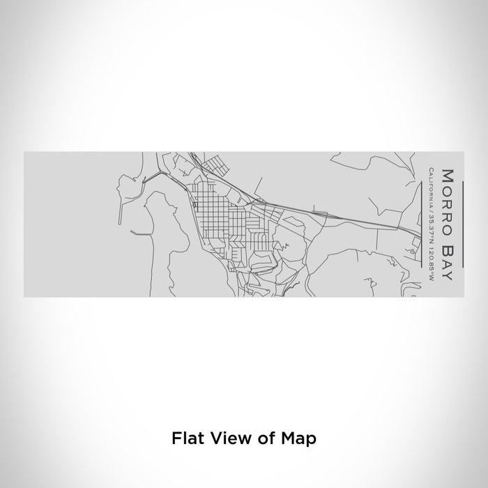 Rendered View of Morro Bay California Map Engraving on 10oz Stainless Steel Insulated Cup with Sipping Lid