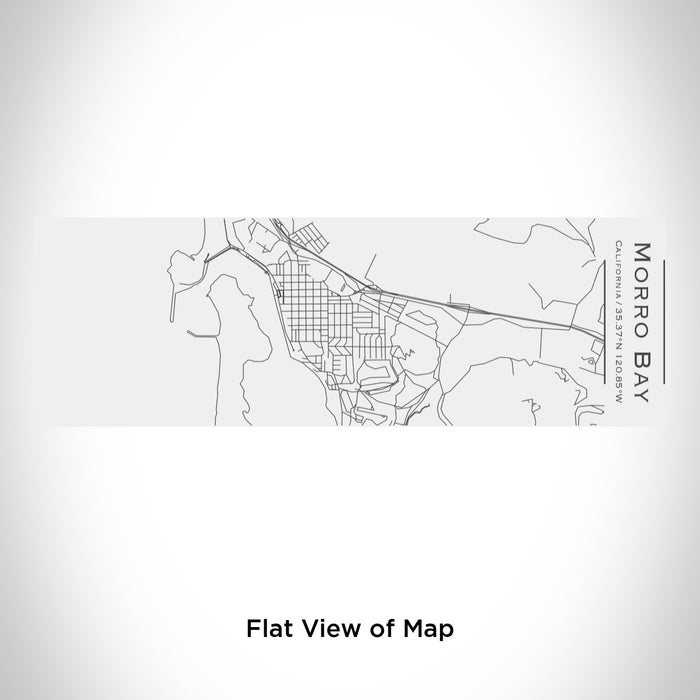 Rendered View of Morro Bay California Map Engraving on 10oz Stainless Steel Insulated Cup with Sliding Lid in White