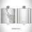 Rendered View of Morro Bay California Map Engraving on 6oz Stainless Steel Flask