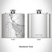 Rendered View of Morro Bay California Map Engraving on 6oz Stainless Steel Flask
