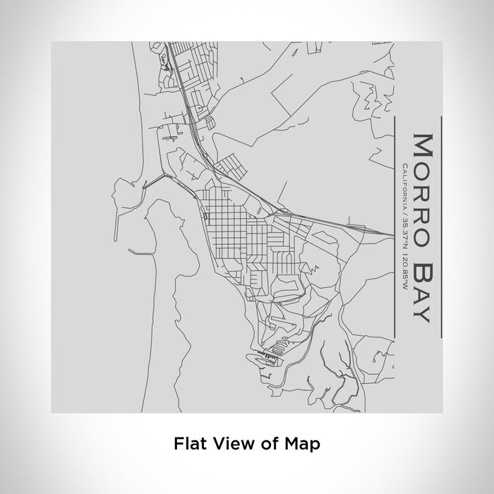 Rendered View of Morro Bay California Map Engraving on 17oz Stainless Steel Insulated Tumbler