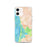 Custom iPhone 12 Morro Bay California Map Phone Case in Watercolor