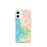 Custom iPhone 12 mini Morro Bay California Map Phone Case in Watercolor
