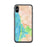 Custom iPhone X/XS Morro Bay California Map Phone Case in Watercolor